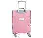 Mackenzie Pink Navy Trim Solid Spinner Luggage