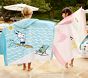 Disney Princess Castles Kid Beach Hooded Towel UPF 50+