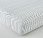Stripe Organic Jersey Crib Fitted Sheet