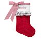 Open Box: Quilted Christmas Stocking, Ruffle Cuff with Bow