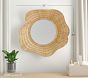 Rattan Natural Wavy Mirror (30")