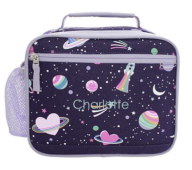 Mackenzie Rainbow Heart Galaxy Glow-in-the-Dark Cold Pack Lunch Box