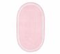 Chenille Border Reversible Easy Clean Rug, Oval