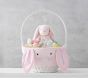 Open Box: Gingham Bunny Face Easter Basket Liner, Large - Pink