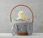 Open Box: Gingham Bunny Easter Basket Liner, Large - Navy