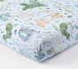 Layton Map Organic Crib Fitted Sheet