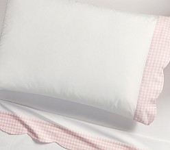 AERIN Gingham Scallop Cuff Sheet Set