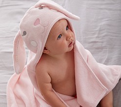 Bunny Plush Baby Hooded Towel