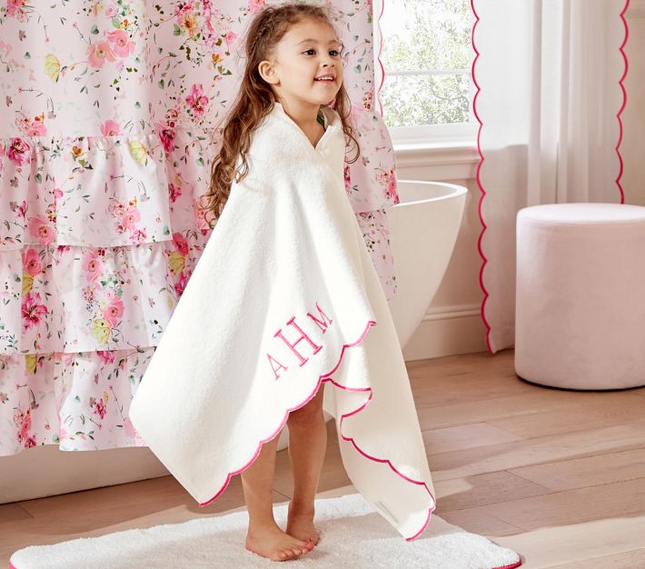 110 MICHEL KLEN サーモンピンク フリル 七分袖 トップス ビーズ Monique Lhuillier Jolie Shower Curtain | Pottery Barn Kids
