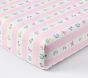 Butterfly Stripe Organic Crib Fitted Sheet