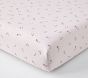 Aria Floral Organic Crib Fitted Sheet