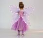 Toddler Light Up Purple Flower Fairy Halloween Costume