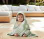 Daisy Plush Jacquard Baby Beach Hooded Towel UPF 50+