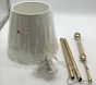 Open Box: Amelia Adjustable Floor Lamp (60") - Light Gold, White