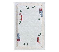 Train Border Rug