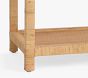 Rattan 2-Shelf Bookcase (42")