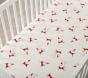 west elm x pbk Organic Modern Smiley Santa Crib Fitted Sheet