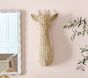 AERIN Rattan Giraffe Wall Decor