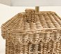 House Shaped Rattan Table Lamp (17")