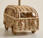 Bus Shaped Rattan Table Lamp (18")