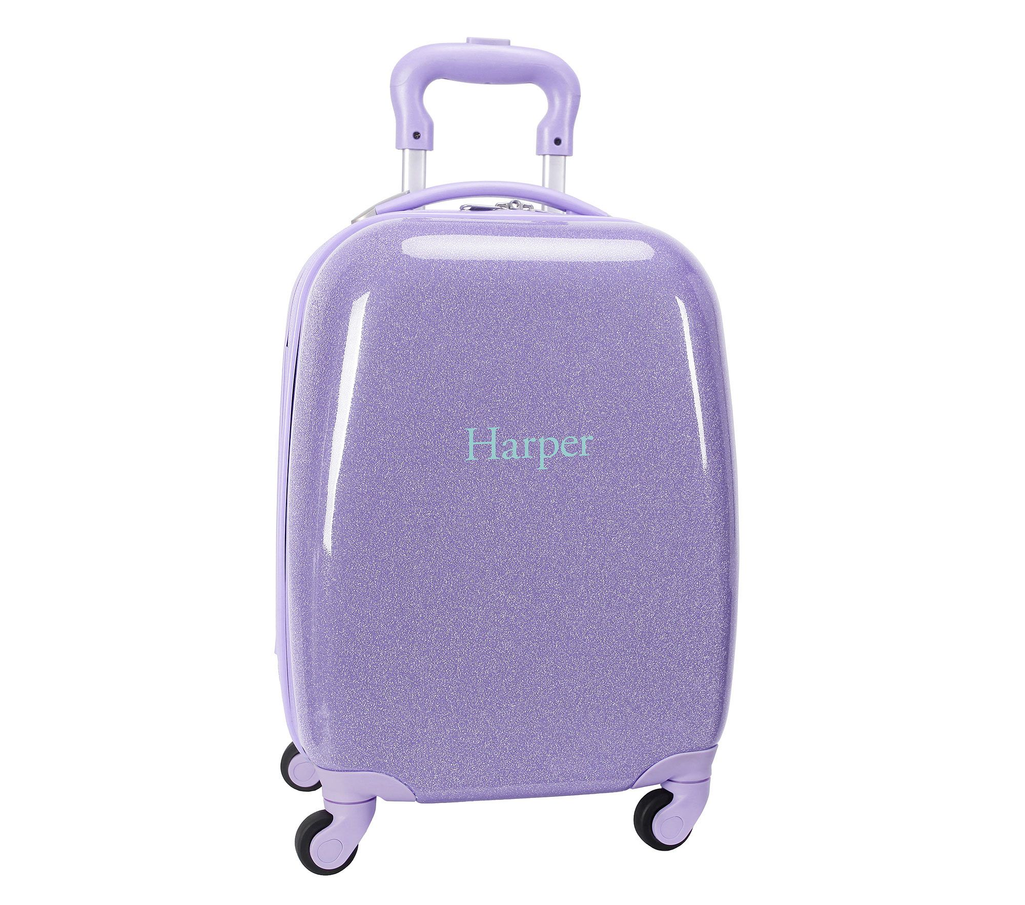 Mackenzie Lavender Glitter Hard-Sided Luggage