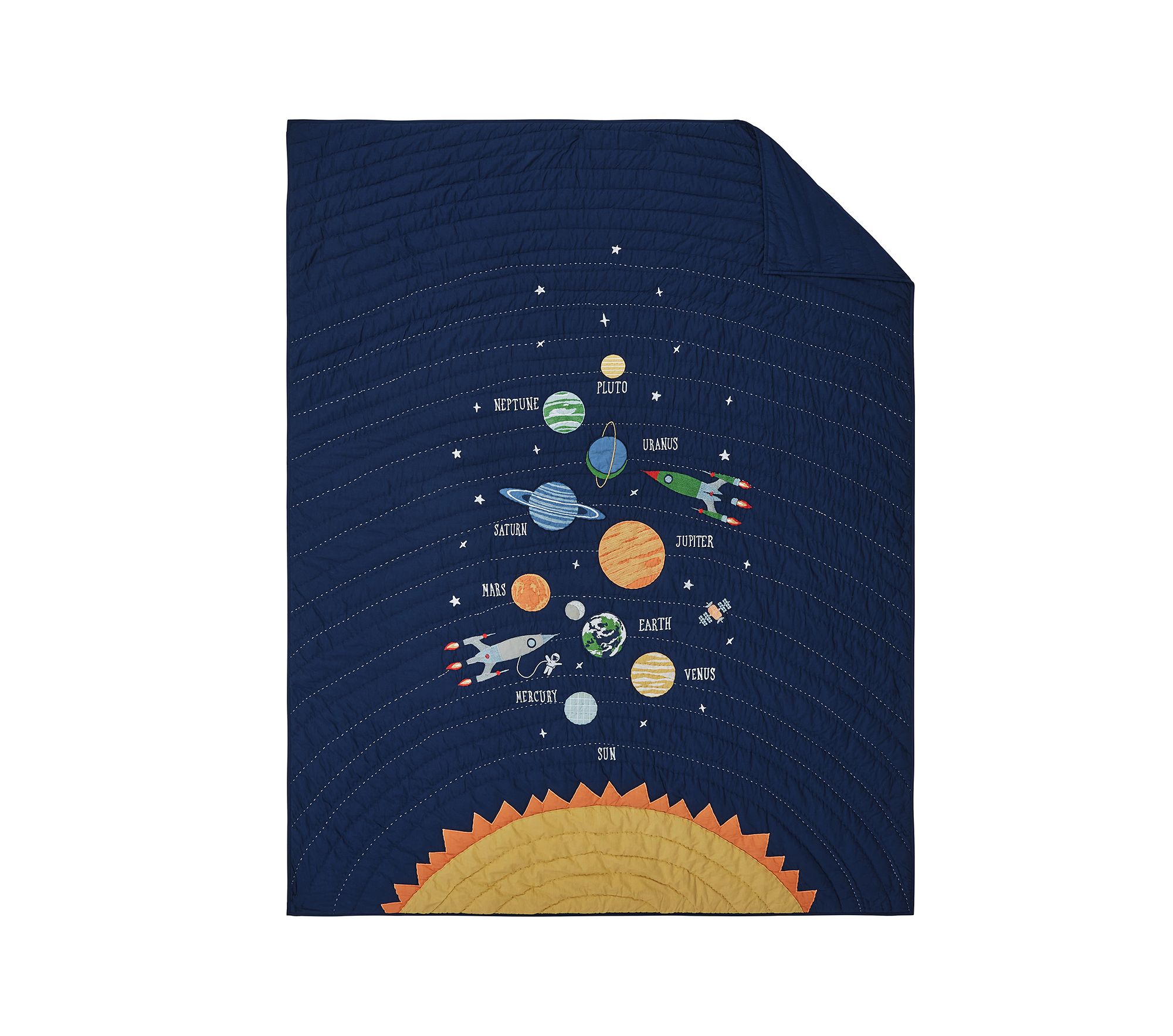 Solar System Glow-in-the-Dark Quilt & Shams