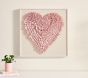 Open Box: Dimensional Fabric Heart Wall Art - Simply White