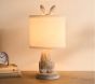 Carved Wood Bunny Table Lamp (18")