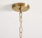Chris Loves Julia Ruffle Rattan Chandelier (16")