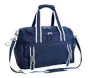 Navy Trim Solid Mackenzie Sports Duffle Bag