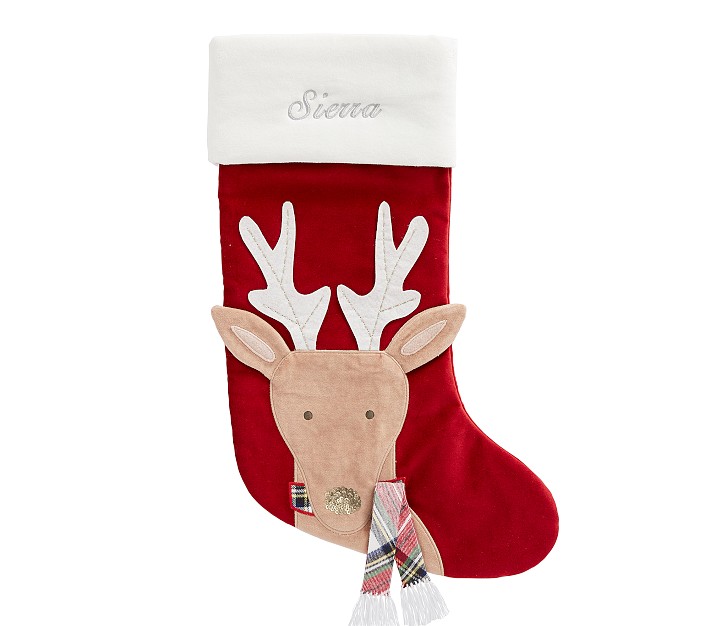 PB x pbk Reindeer Classic Velvet Christmas Stocking