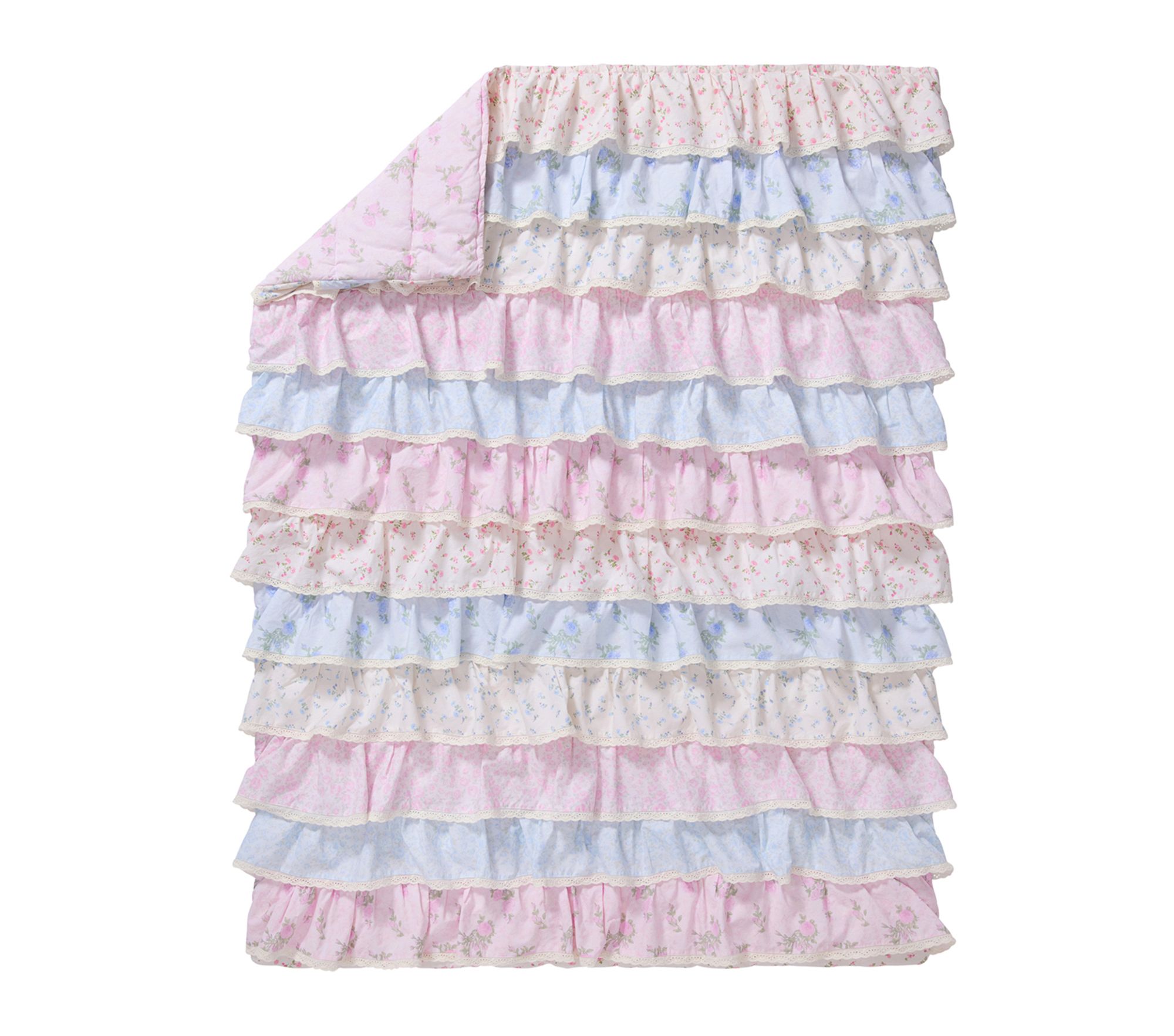 Couette Pottery Barn X LoveShackFancy - Velours Blush Pleine Taille (86"x86")