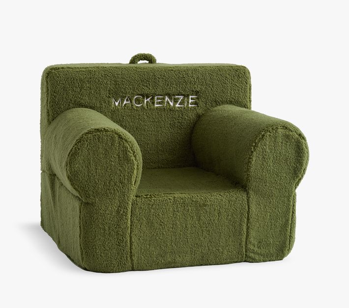 Anywhere Chair®, Army Green Sherpa | Pottery Barn Kids