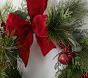 Lit Jingle Bell Faux Wreath
