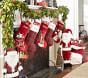 Standing Velvet Santa Decor