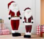 Standing Velvet Santa Decor