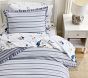 Arlo Stripe Reversible Organic Duvet Cover &amp; Shams