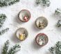 Scenic Tinsel Ornaments, Set of 4