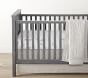 Montauk Stripe Belgian Flax Linen Crib Skirt