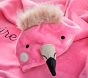 Flamingo Plush Kid Hooded Towel