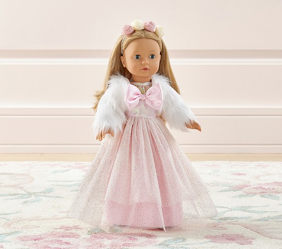 doll in pink dress Rainbow High Pretty Paris Fashion Modelled after actress Margot Robbie in Barbie The Movie Girls Doll Clothes and Accessories