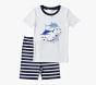 Shark Bite Organic Cotton Short Sleeve Pajama Set