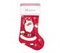 Singing Santa Light-Up Quilted Christmas Stocking