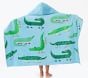 Alligator Allover Kid Beach Hooded Towel UPF 50+