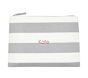 Mark &amp; Graham x pbk Gray Rugby Stripe Wet/Dry Bag
