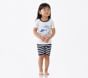 Shark Bite Organic Cotton Short Sleeve Pajama Set