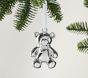 Open Box: Baby's First Christmas Teddy Bear Silver Keepsake Ornament