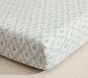 Open Box: Chris Loves Julia Floral Trellis Crib Fitted Sheet - Sage