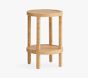 Open Box: Circular Rattan Side Table (17") - Natural