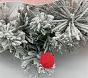 Open Box: Pink Flocked Light-Up Mini Christmas Wreaths, Set of 3 (14" Diam)